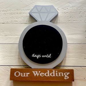🟢3 for $10 bundle! Rustic Wedding Count Down Sign